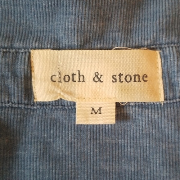 Anthropologie Cloth&Stone Corduroy Raw Hem Long Sleeve, Sz M - Picture 7 of 8